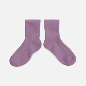 Adults Cotton Short Socks - Japanese Wisteria