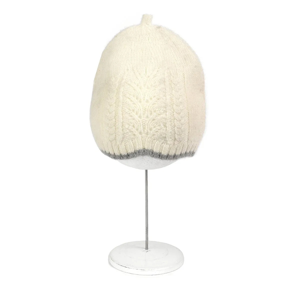 Anne-Claire Petit Lizzy Hat Knitted Lambwool Natural