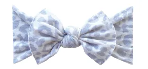 Baby Bling Snow Leopard Printed Knot Headband