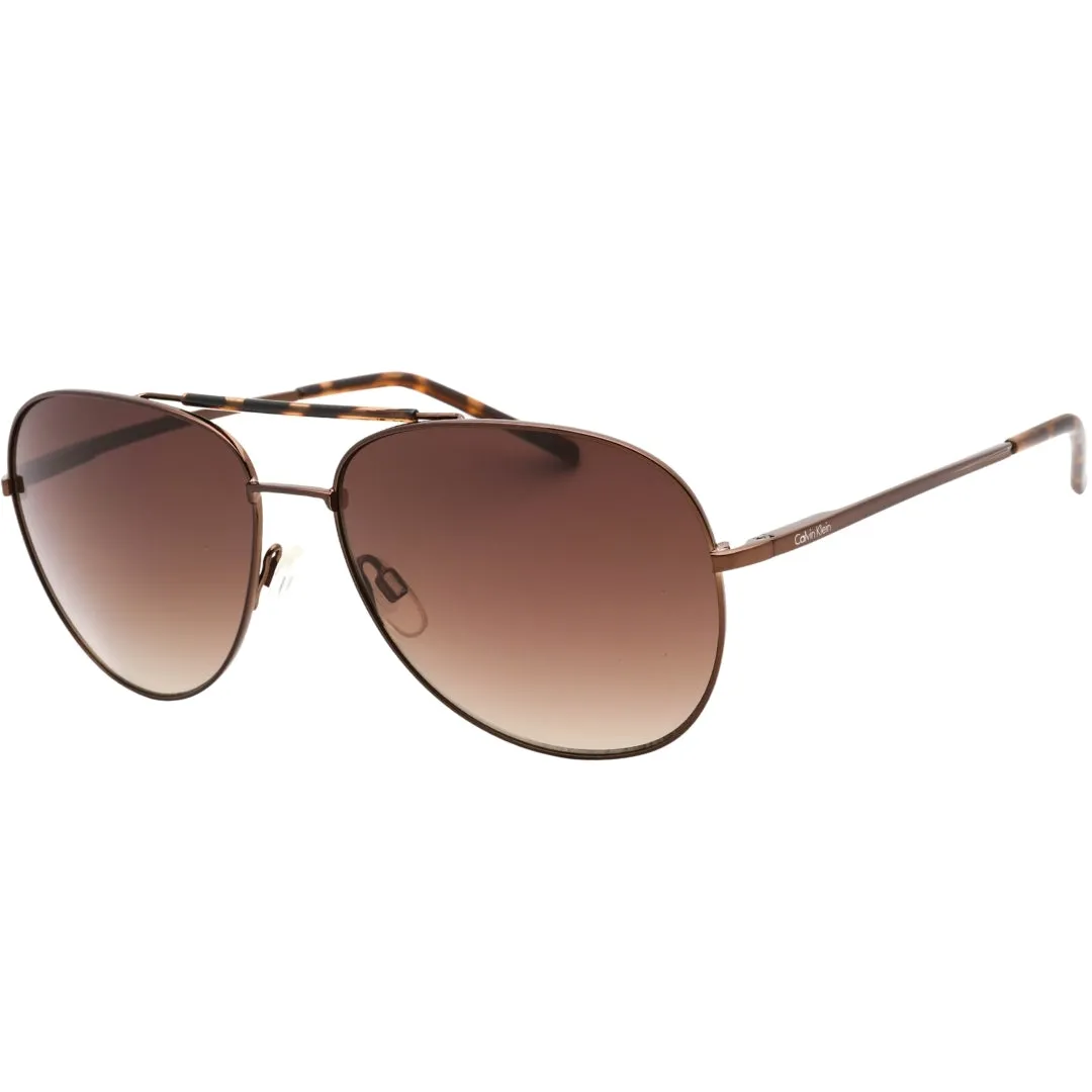 Calvin Klein R143S 200 Chocolate Brown Sunglasses