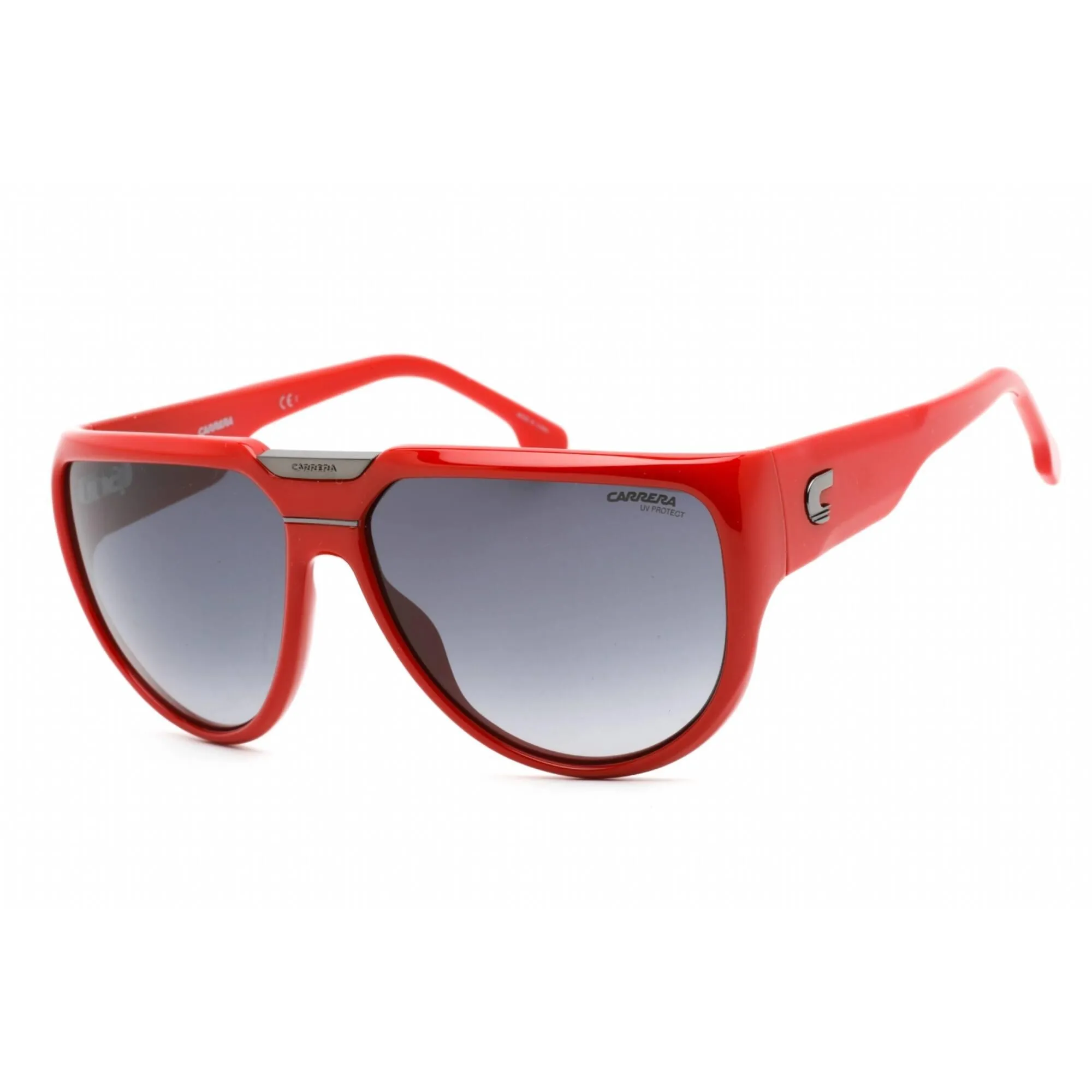 Carrera Unisex Sunglasses - Grey Shaded Lens Red Aviator Frame | FLAGLAB 13 0C9A 9O