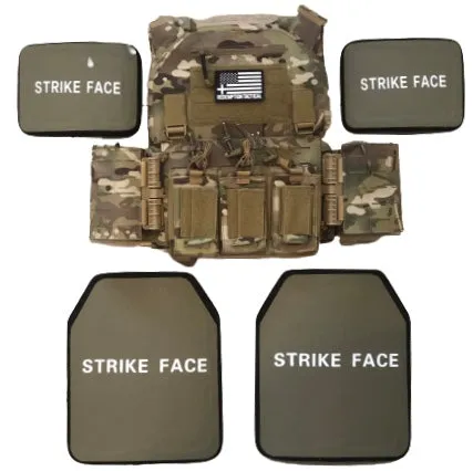 Crusader 2.0 l St. Michael FULL ARMOR KIT COMBO PACKAGE with Crusader 2.0  Medical Kit   LEVEL IV  (2) 10x12 Front/Back Plates (2) 6x8 Side Plates (Level III)