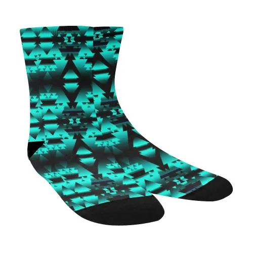 Dark-Deep Lake-Winter-Camp Crew Socks