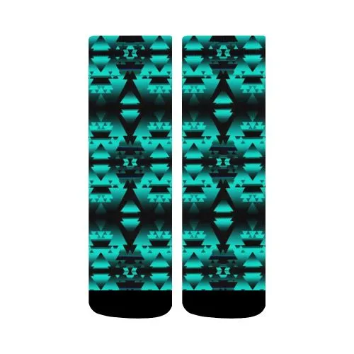 Dark-Deep Lake-Winter-Camp Crew Socks