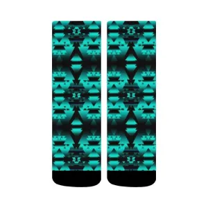 Dark-Deep Lake-Winter-Camp Crew Socks