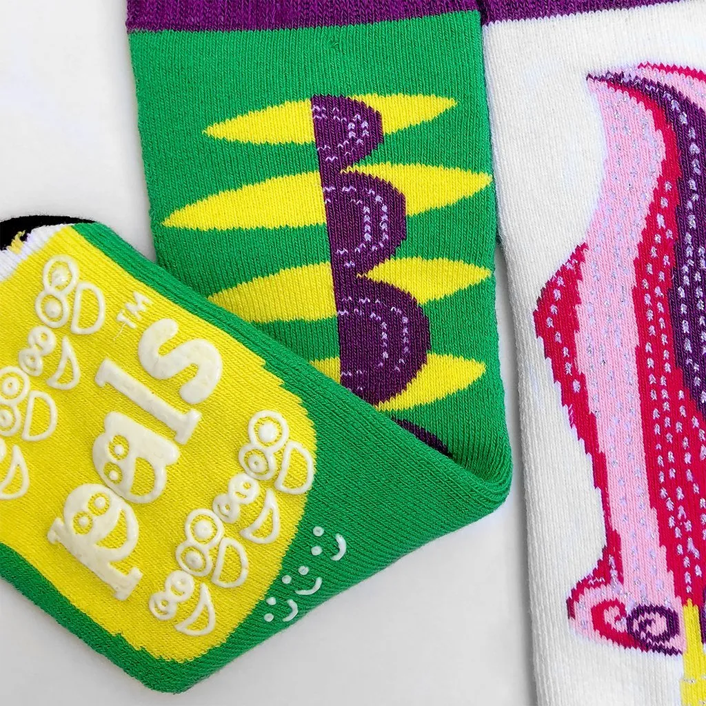 Dragon & Unicorn Matchy Mismatched Socks - A Magical Duo - Adult & Kids