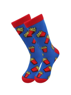 Favorite Food Fruits Socks - French Fries for Men and Women