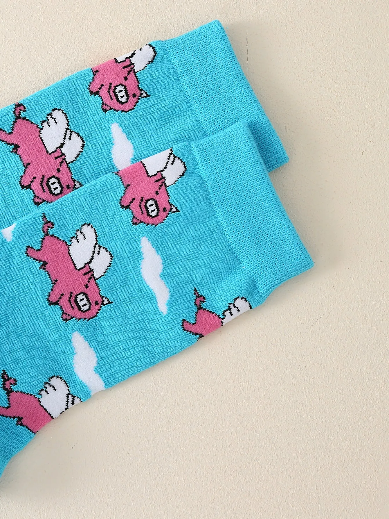 Flying Pig Crew Socks Funny Socks for Women Novelty Socks Funky Socks Gift for