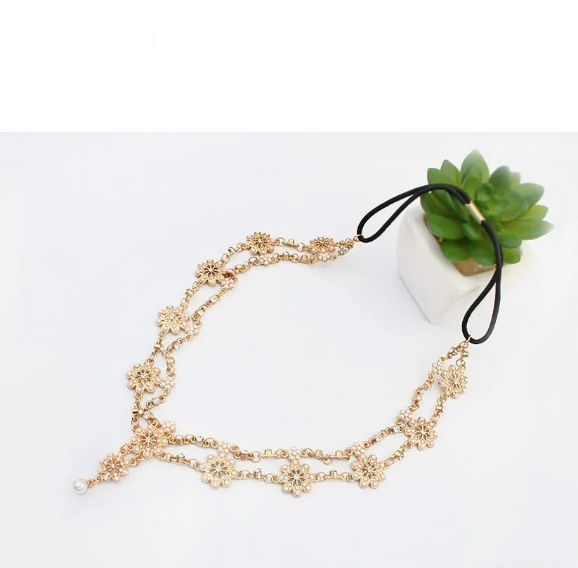 Girls Crystal Bridal Head Chain Jewelry