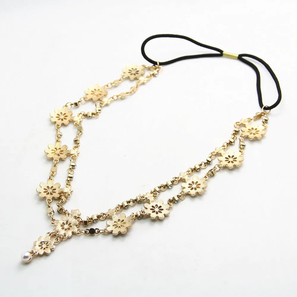 Girls Crystal Bridal Head Chain Jewelry