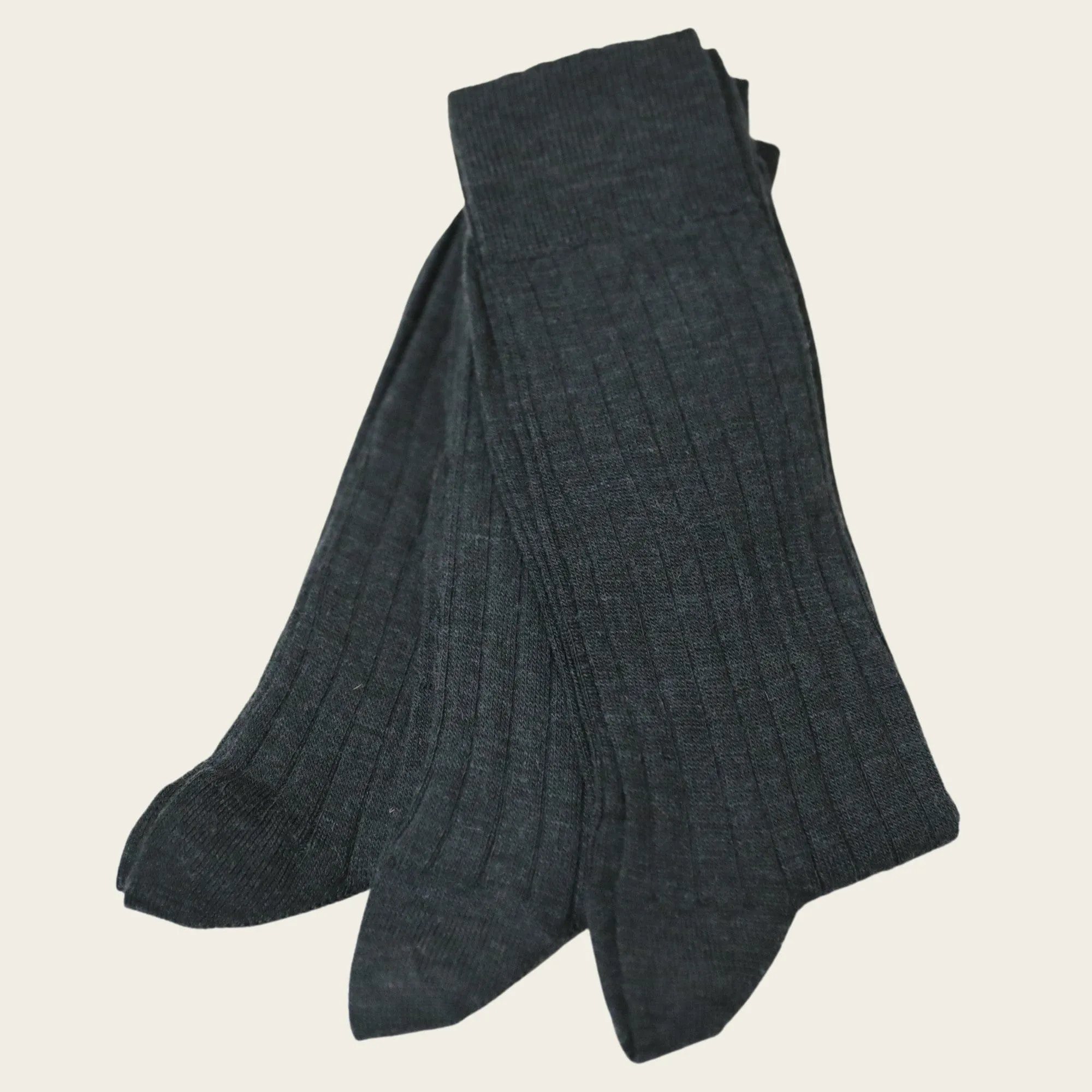 Grey 3 Pack Short Rib Socks