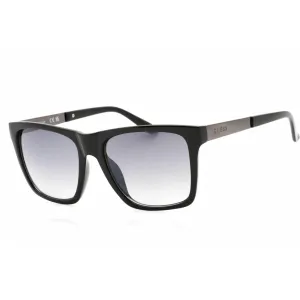 Guess Factory Men's Sunglasses - Shiny Black Full Rim Plastic/Metal Frame | GF0242 01C