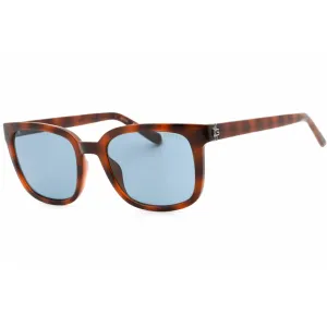 Guess Men's Sunglasses - Blue Lens Blonde Havana Plastic Square Frame | GU00065 53V