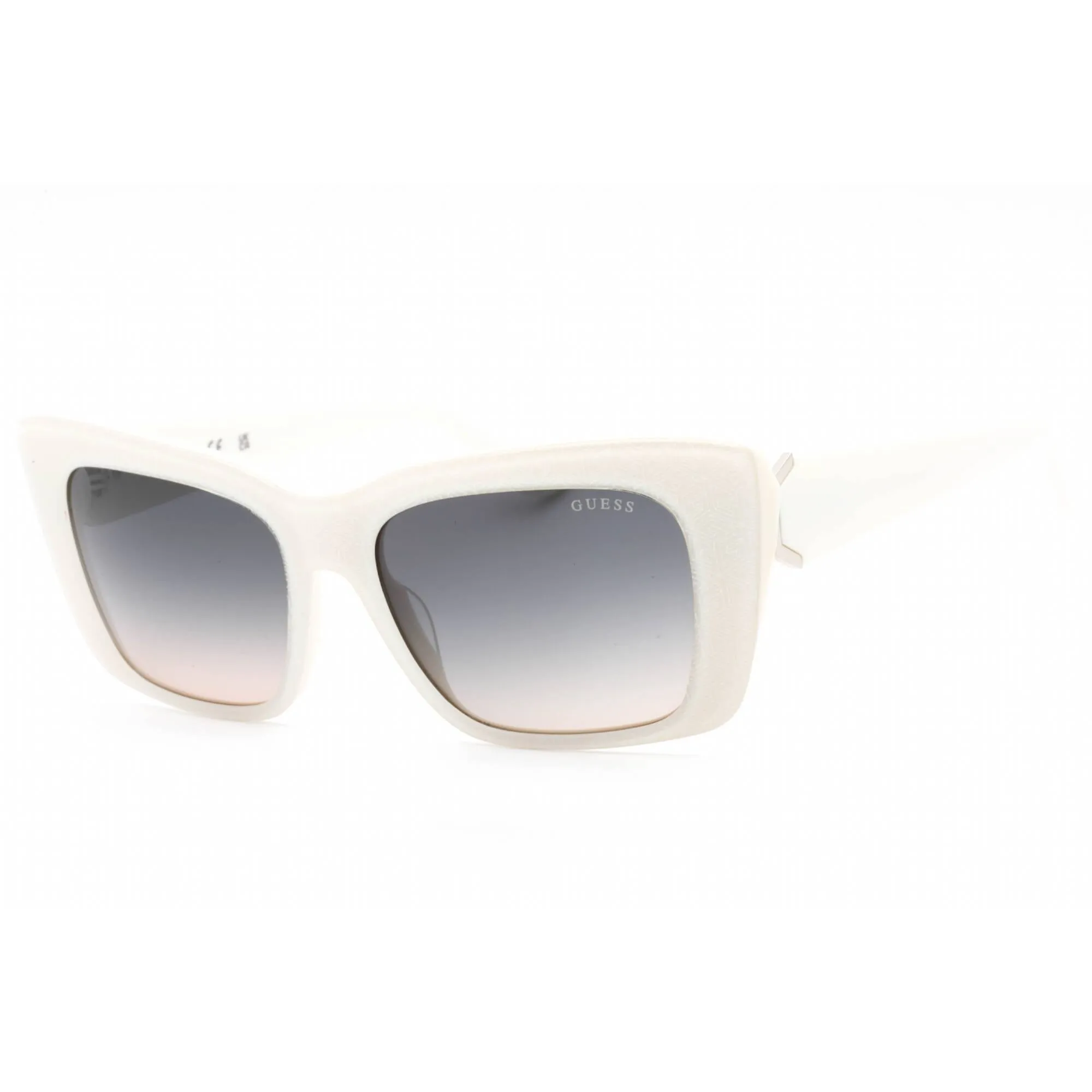 Guess Women's Sunglasses - White Plastic Cat Eye Shape Full Rim Frame | GU7890 21B