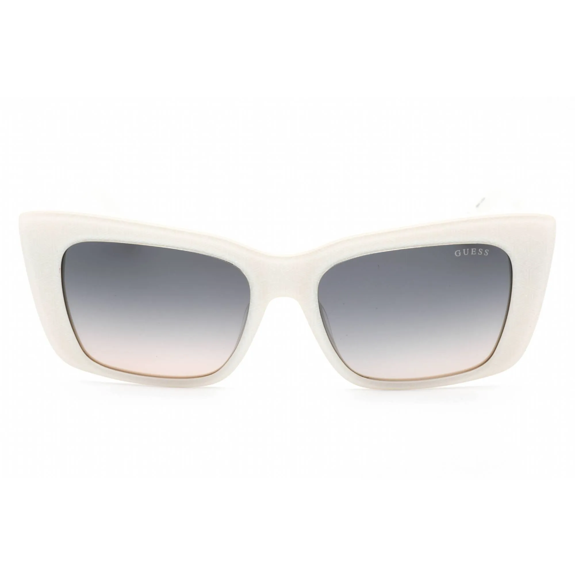 Guess Women's Sunglasses - White Plastic Cat Eye Shape Full Rim Frame | GU7890 21B