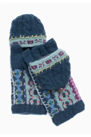 Hardwick Convertible Mittens - Teal