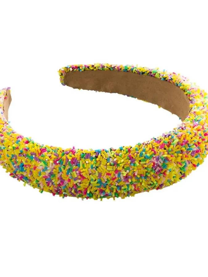 Headbands| Sprinkles - Yellow | Little Trendy