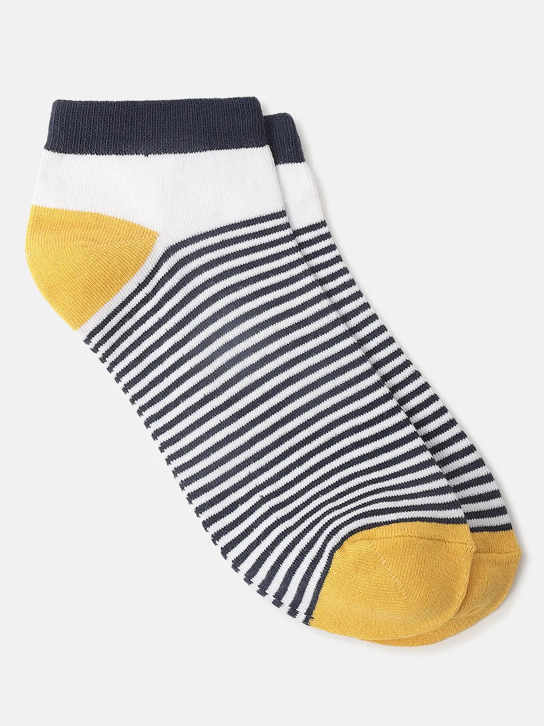 Iconic Men Multicolour Striped Ankle Length Socks (Pack of 3)