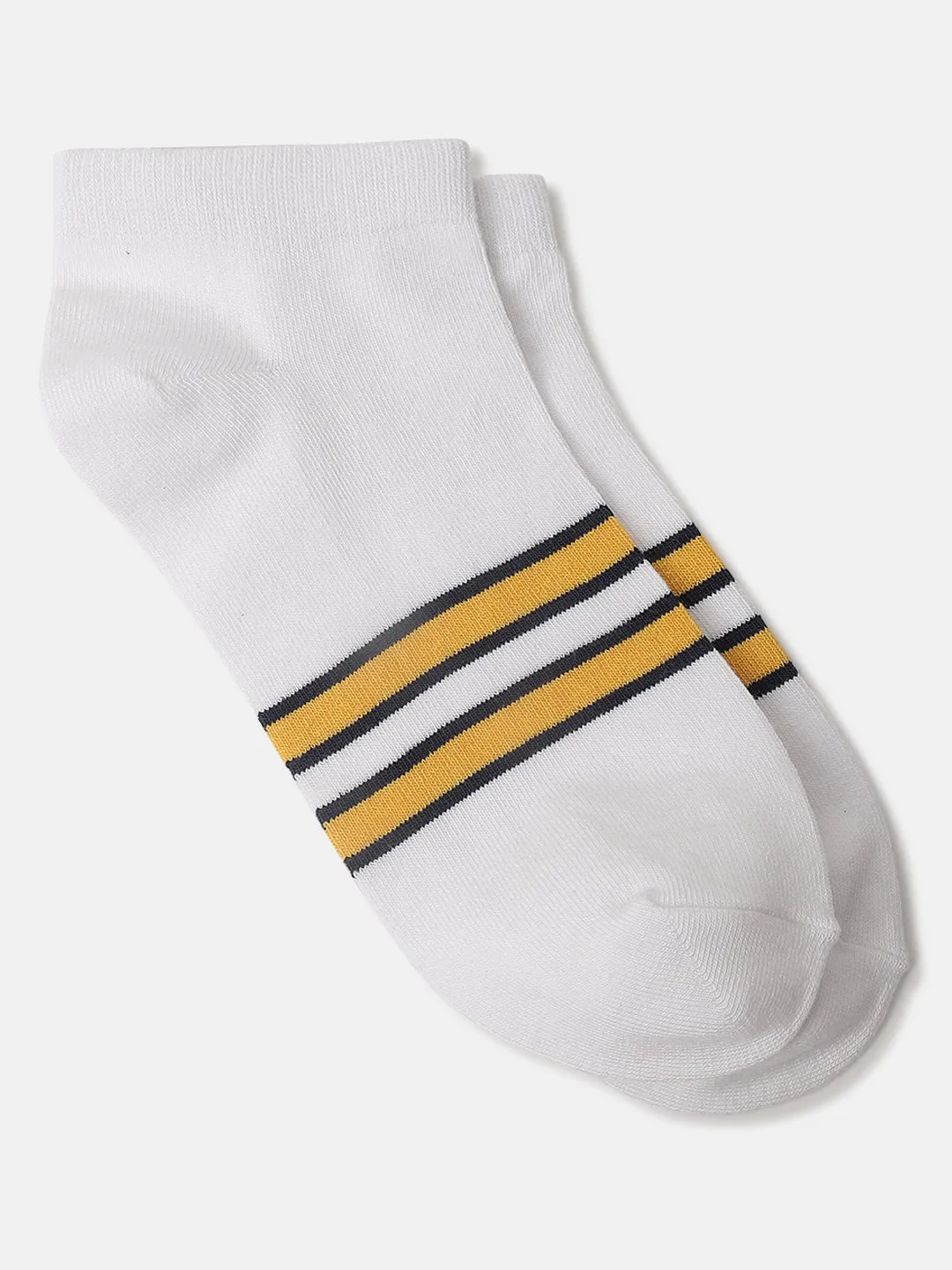 Iconic Men Multicolour Striped Ankle Length Socks (Pack of 3)