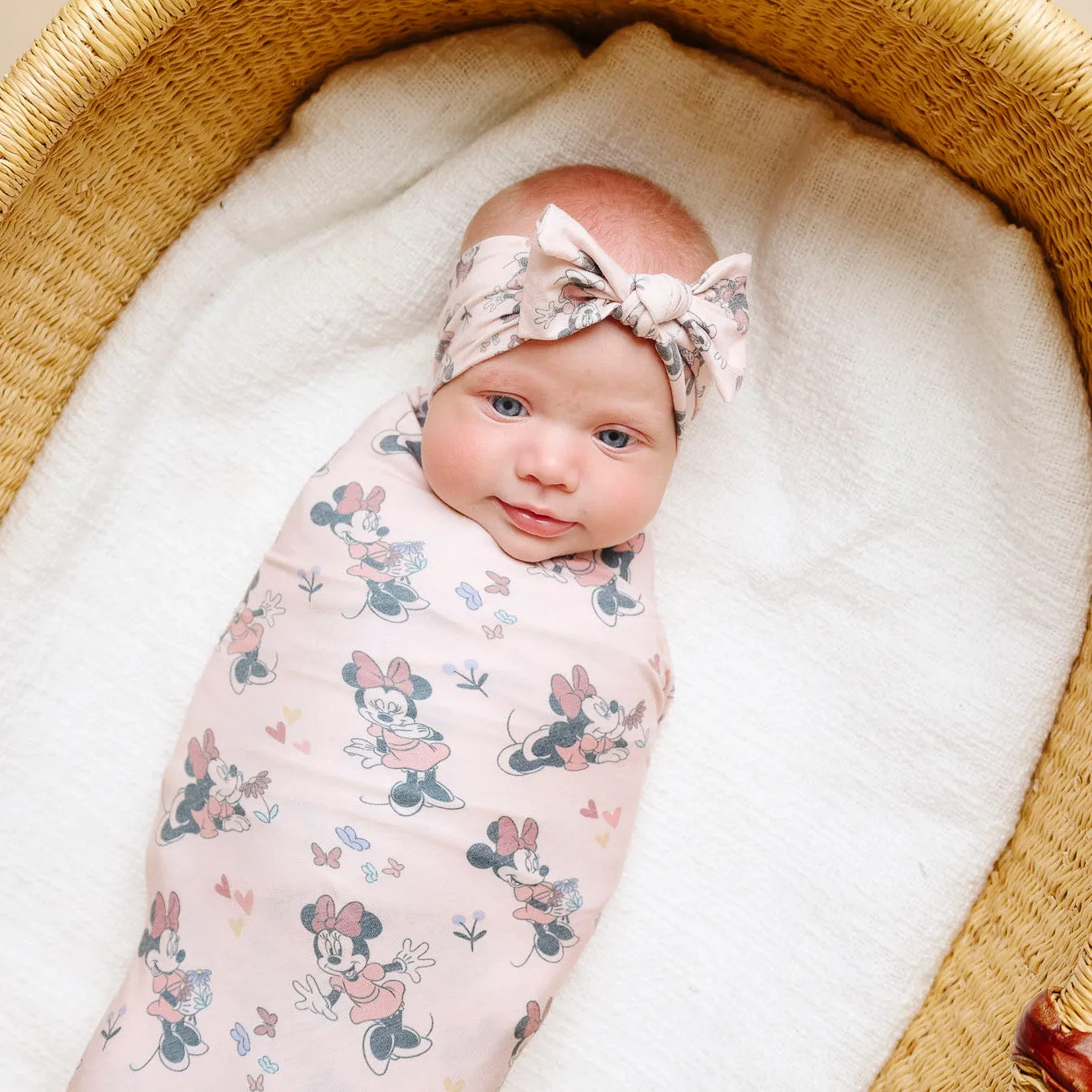 Knit Headband Bow - Minnie Mouse