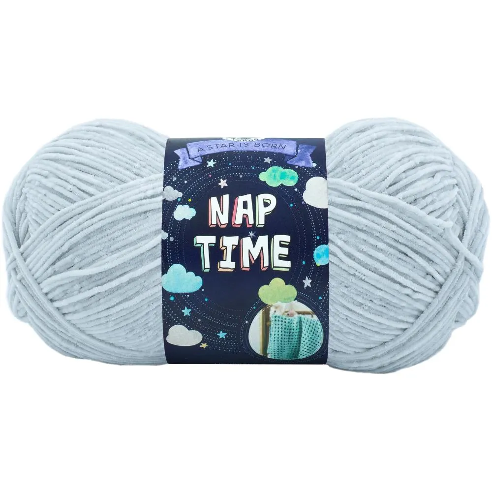 Lion Brand Naptime Yarn - Pale Grey 100g