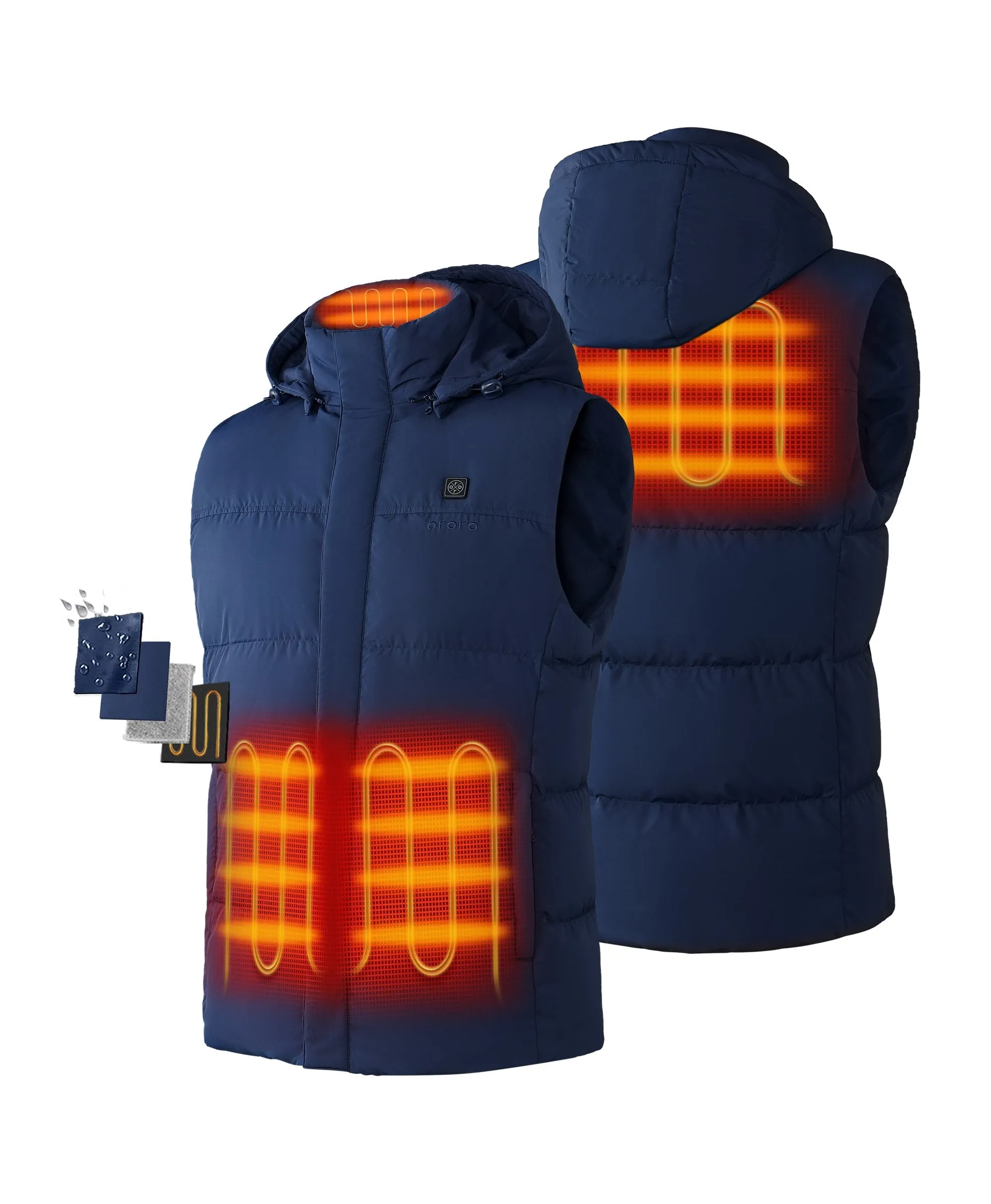 Men's Heated Down Vest (Apparel Only)