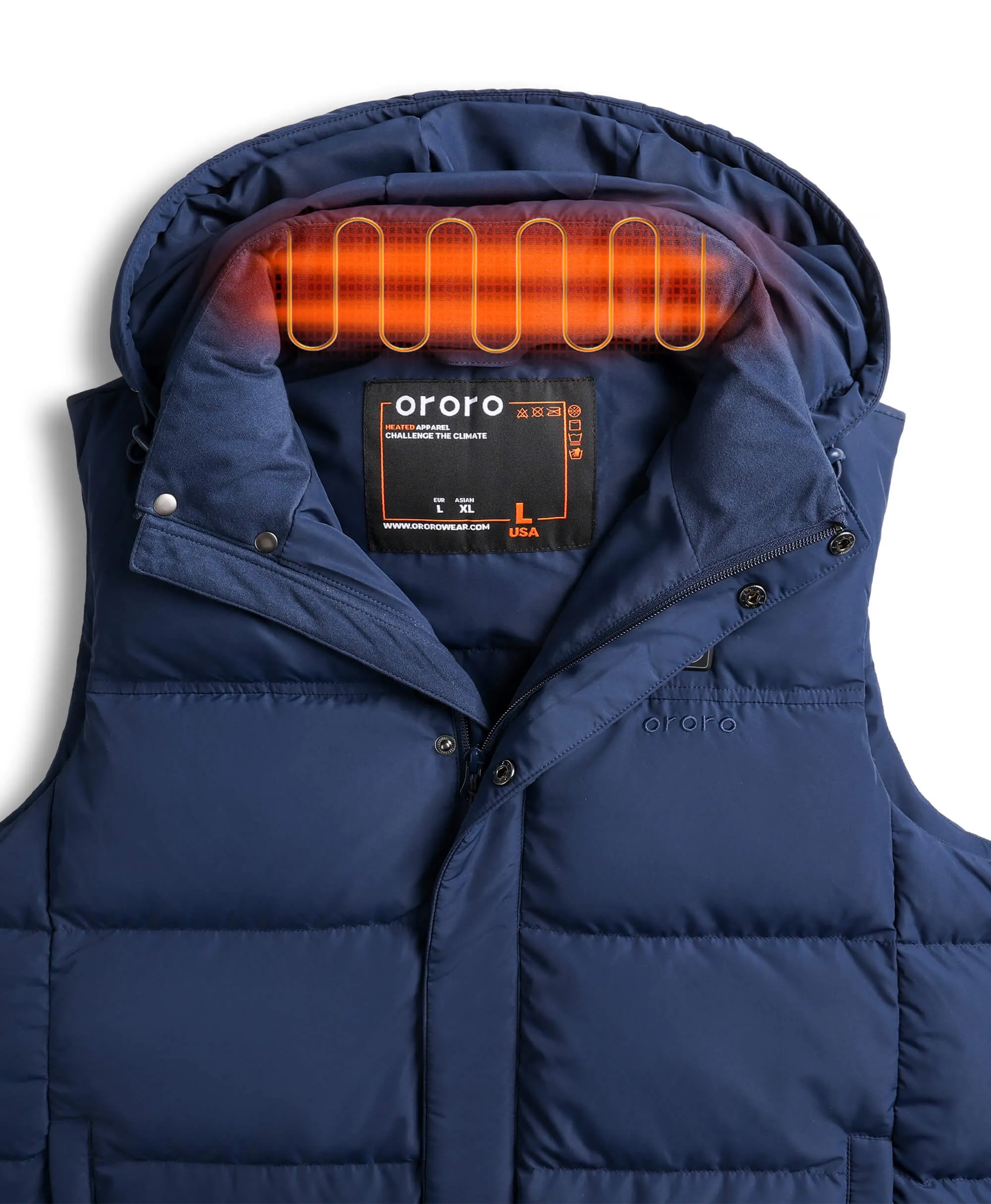 Men's Heated Down Vest (Apparel Only)