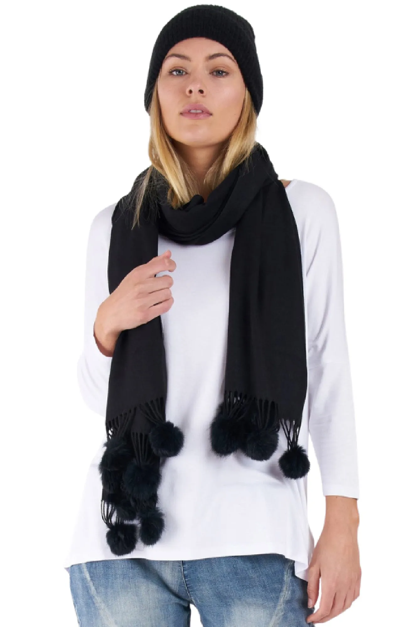 Neptune Scarf Black