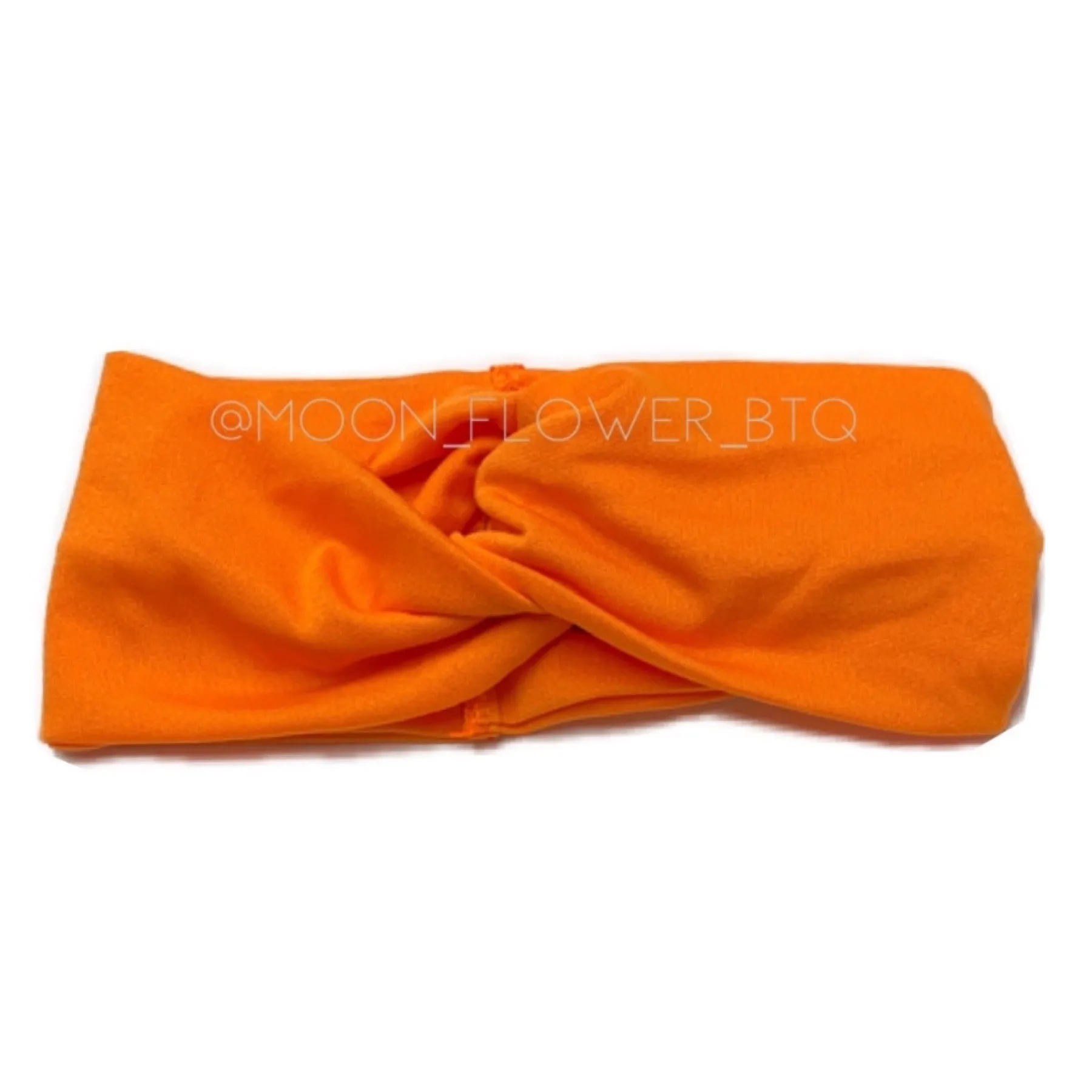 Orange Twist Turban Headband Ear Warmer