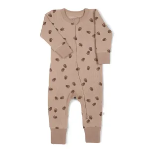 Organic 2-Way Zip Romper | Acorn