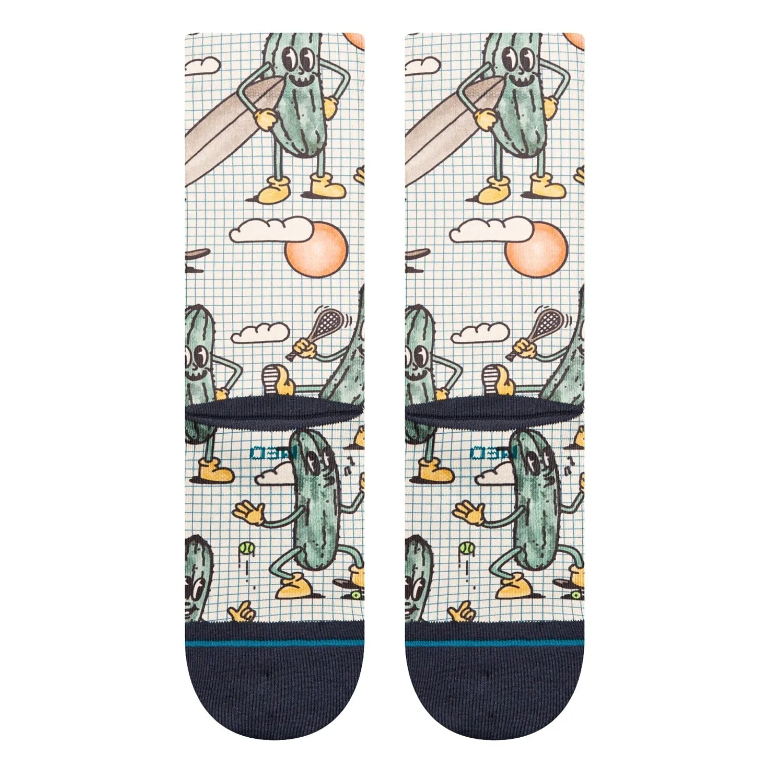 Stance Feeling Pickled Crew Socks - Cream