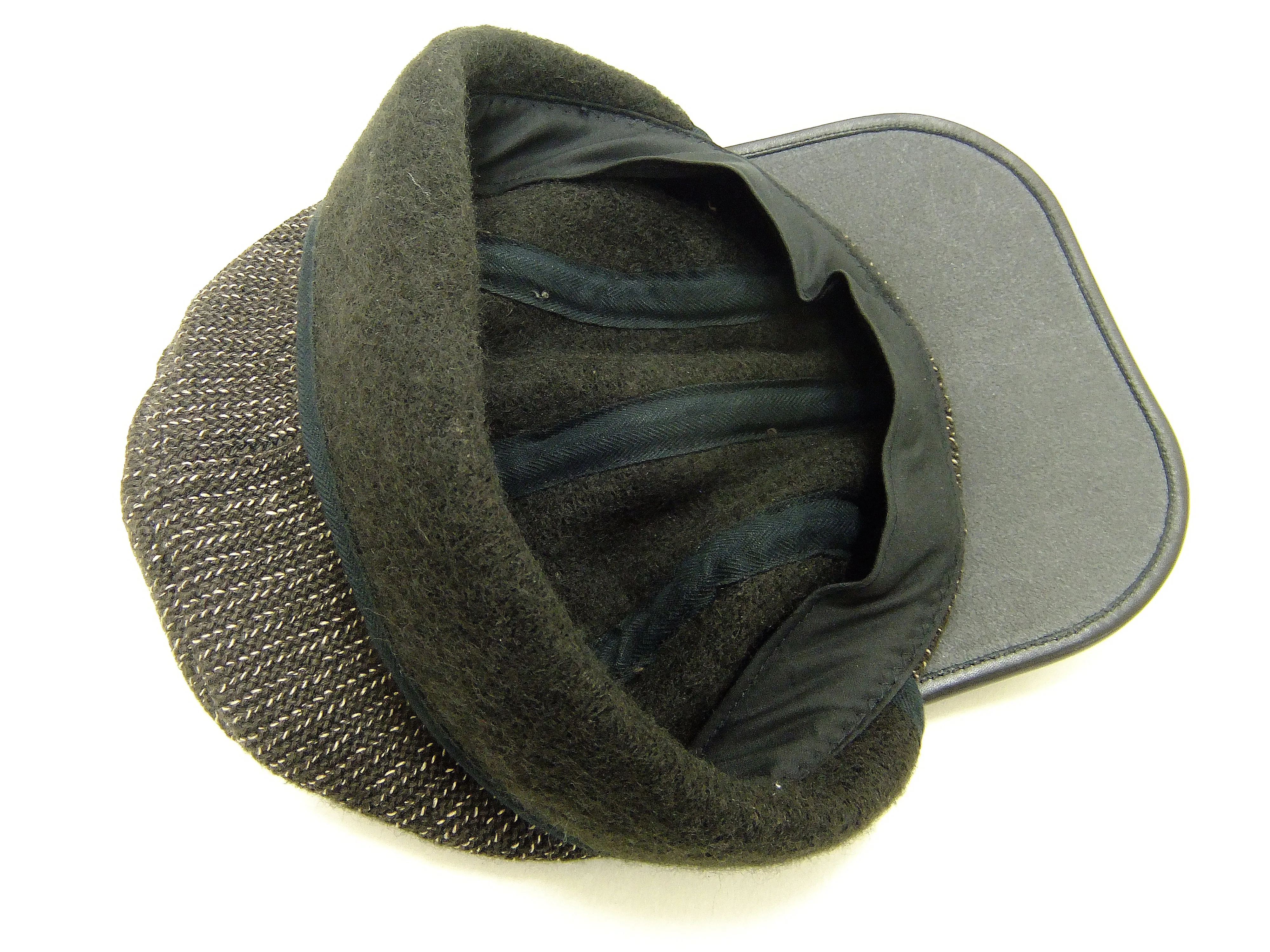 Sugar Cane Men's Brown's Beach Cloth Work Cap with Ear Flaps Winter Hat SC02568