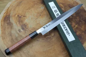 Sukenari Ginsan-Silver3 Steel Yanagiba Sashimi knife (24cm) with Quince Wood Handle