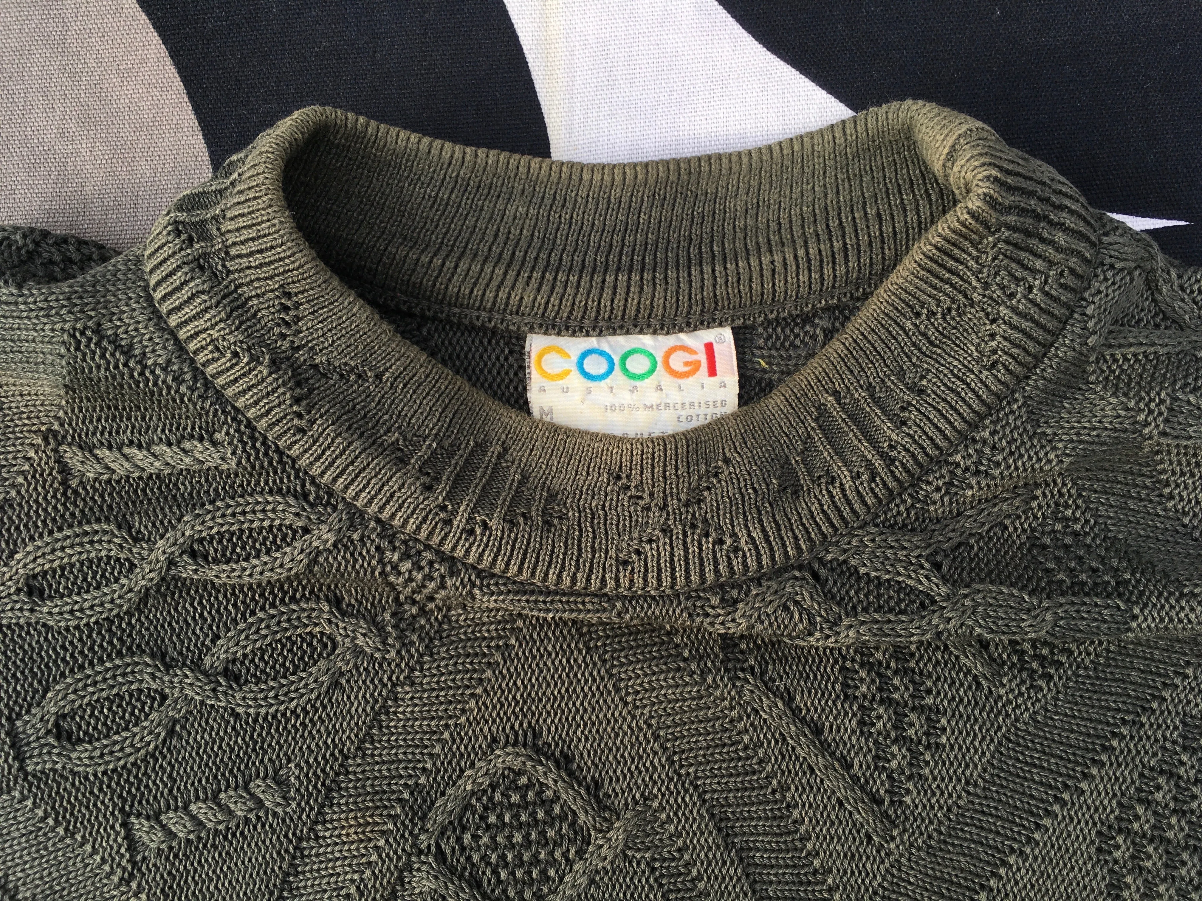 Vintage COOGI chunky cotton jumper, made in Australia, Medium