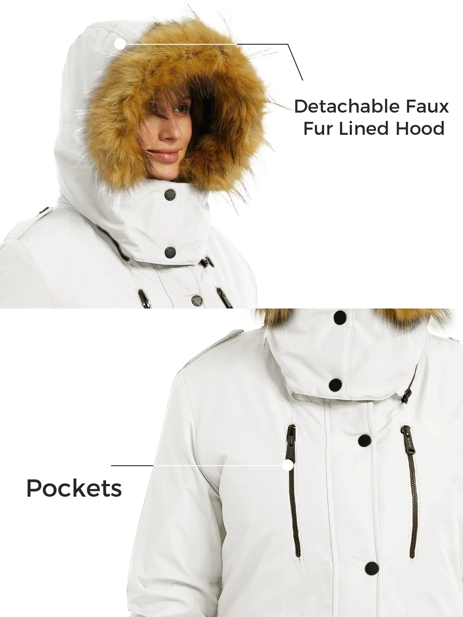 Women's Winter Parka Coat Puffer Jacket